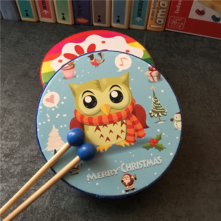 kindergarten dance Large Tambourine Percussion children Cartoon Hand drum beat wooden Rattle Baby toysin the Toy/Childs/Puzzle/Building block/Model , Musical toy/Children's Musical Instruments , Percussion category - from Buy2taobao.com to provide professional Taobao agent buy service