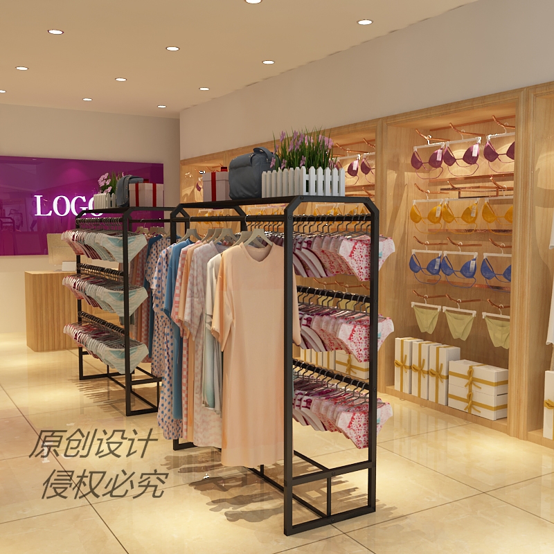 Home Furnishings Display rack Lingerie shop pajamas Underwear Nakajima Display rack Lingerie Shelf Floor type In store Trouser standin the Business/Office Furniture , Shelf/Showcase , Lingerie Shelf category - from Buy2taobao.com to provide professional Taobao agent buy service