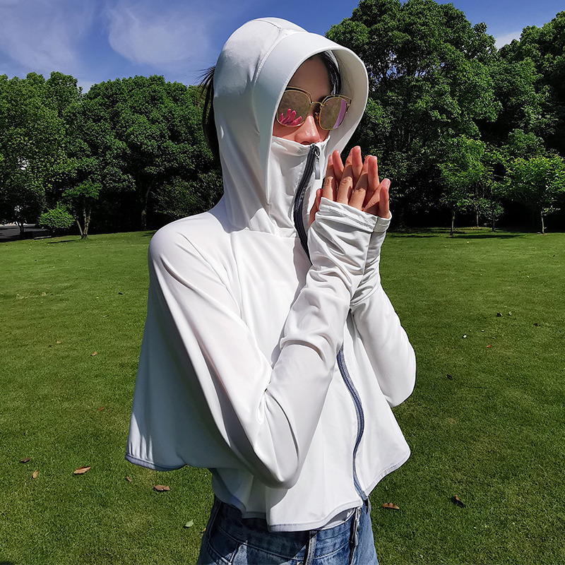 防晒衣女2019春夏季新款户外骑车宽松休闲短款连帽外套防晒服披肩|ruв категории Аксессуары, шарф/шарф/шаль - от Buy2taobao.com для оказания профессиональной услуги покупки агента Taobao