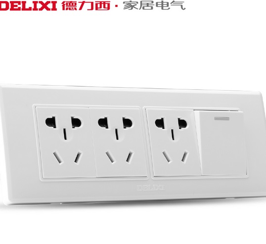 德力西118型墙壁开关插座一位电视三位五 15孔电源开关插座十五孔在类目 电子/电工, 插座, 电源插座中 - 来自Buy2taobao.com提供专业的淘宝代购服务