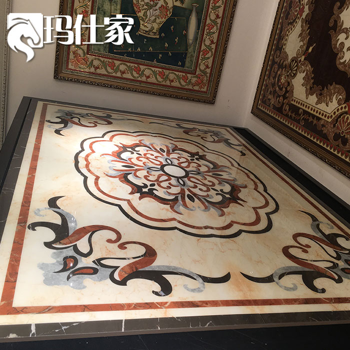 玛仕家镀金抛晶砖任意尺寸定制欧式客餐厅玄关走廊过道微晶拼图在类目 家装主材, 瓷砖, 抛晶砖中 - 来自Buy2taobao.com提供专业的淘宝代购服务