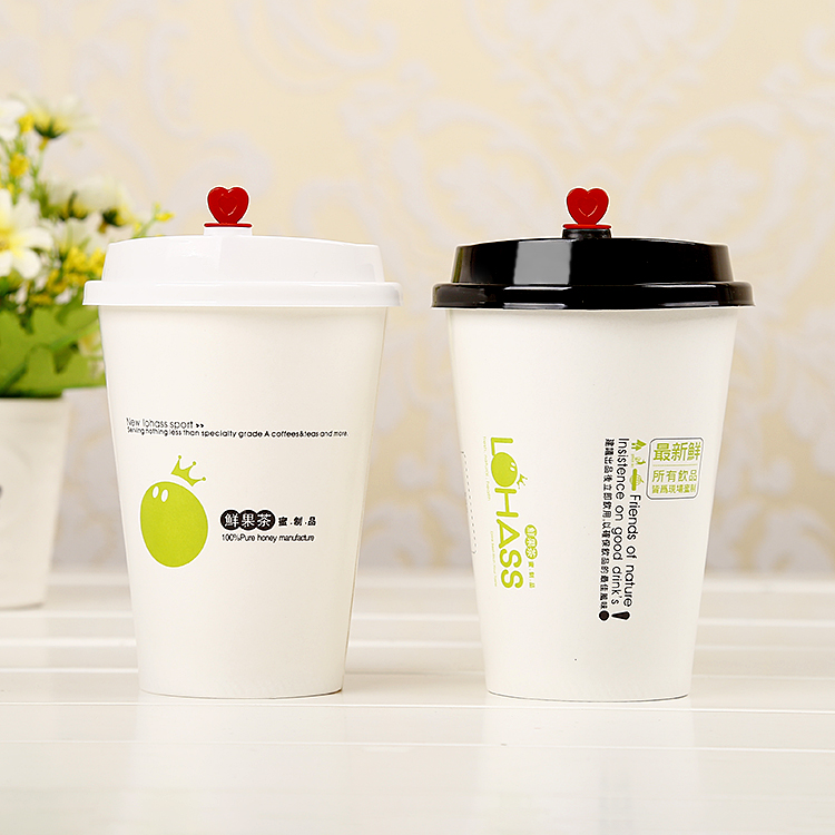 包郵 加厚16盎司500ml鮮果茶果麥 飲料杯定制奶茶紙杯帶蓋1000只在類目 餐飲具, 一次性餐桌用品, 紙杯中 - 來自Buy2taobao.com提供專業的淘寶代購服務