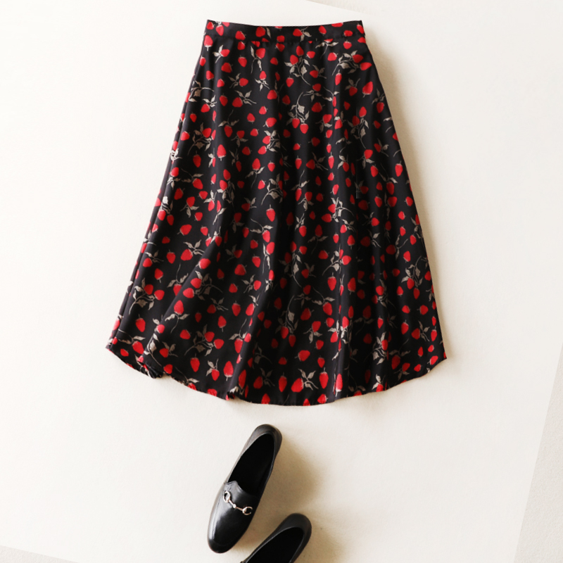 2019春夏半裙 不挑人!小清新 数码印花小A裙半身裙|msdalam kategori Butik wanita / wanita, skirt - dari Buy2taobao.com untuk memberikan perkhidmatan ejen Taobao profesional membeli