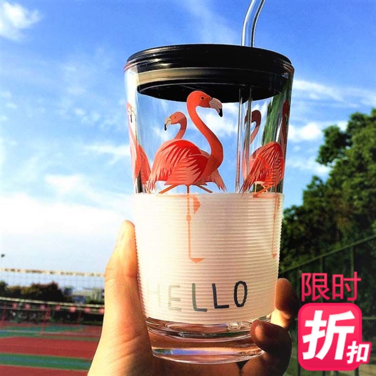 创意玻璃杯子水杯茶杯女学生韩版可爱少女心奶茶刻度杯家用吸管杯在类目 餐饮具, 杯子/水杯/水壶, 保温杯中 - 来自Buy2taobao.com提供专业的淘宝代购服务