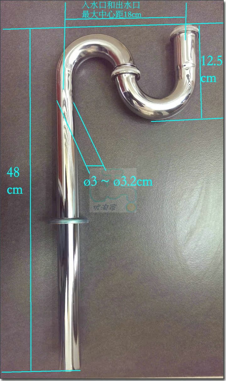 Boutique fixed radian Stainless steel Downpipes Under the water a drain ø 3cmin the Decoration main material , Toiletries , Wash basin , Washbasin equipped with pieces category - from Buy2taobao.com to provide professional Taobao agent buy service