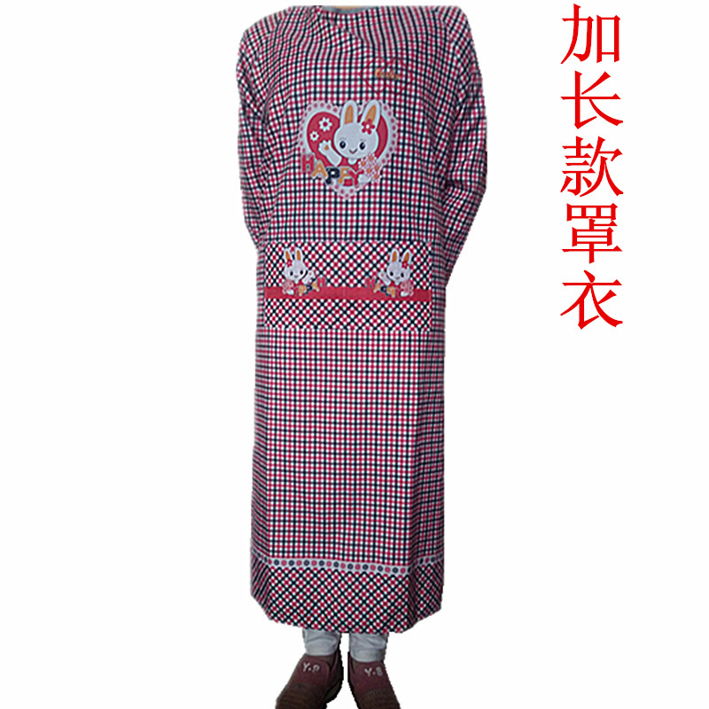 包邮加长款男女长袖围裙成人罩衣防尘污工作服倒褂厨房家居反穿衣在类目 家庭/个人清洁工具, 家务/地板清洁用具, 围裙中 - 来自Buy2taobao.com提供专业的淘宝代购服务