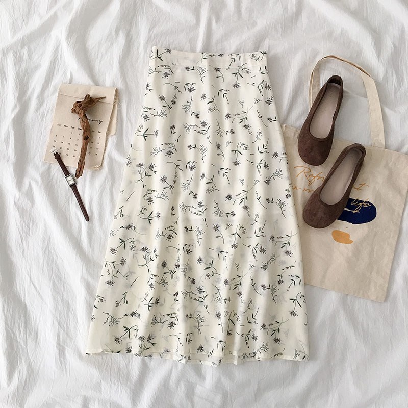 Mid length version Popular printing skirt Spring 2019 new pattern Women's wear Korean Edition Xiaoqing Paige skirtin the Women's clothing/Boutique , Skirts category - from Buy2taobao.com to provide professional Taobao agent buy service
