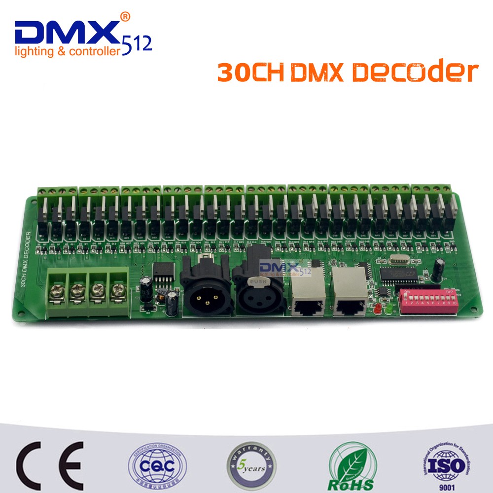 30通道30CH DMX LED控制器DMX解码器 驱动RGB LED控制器DC9V-24V在类目 家装主材, 灯具灯饰, 灯具配件中 - 来自Buy2taobao.com提供专业的淘宝代购服务