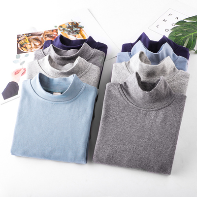 童装男童打底衫高领2019秋装儿童半高领长袖T恤中大童保暖内衣棉