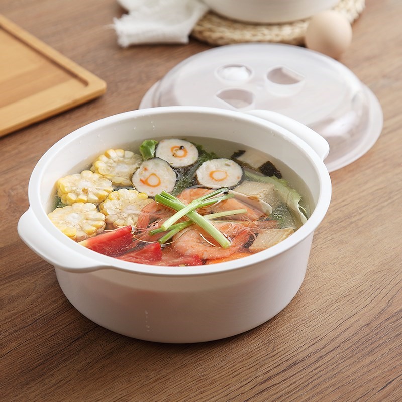 微波爐專用湯鍋湯碗圓形塑料加熱飯盒帶蓋湯盆煲保鮮盒器。泡面碗在類目 廚房/烹飪用具, 廚用小工具/廚房儲物, 廚房電器配套用品, 微波爐專用盒中 - 來自Buy2taobao.com提供專業的淘寶代購服務