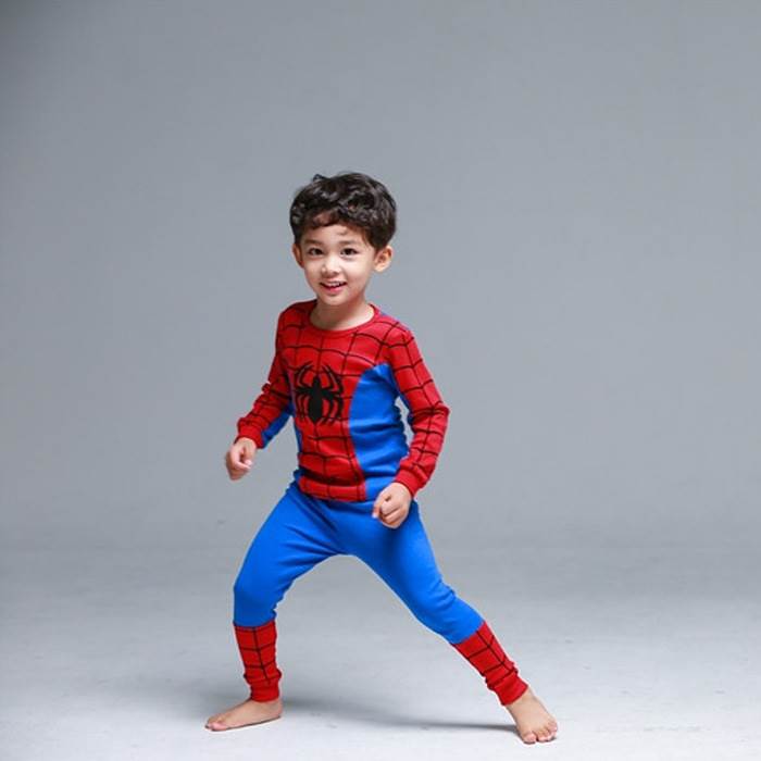 children Spider-Man pajamas Children's clothing Underwear Boy suit pure cotton Ultraman clothes Autumn and winter boy Home Furnishingsin the Children/Baby/Family fitted , Children tracksuit , Home service package category - from Buy2taobao.com to provide professional Taobao agent buy service