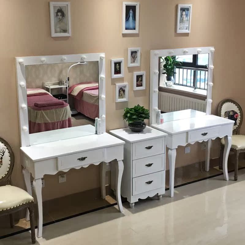 goods in stock European style Ready White paint dresser major Studio Dressers Barber Mirror Cosmetic mirrorin the Residential furniture , Tables , Dressing/Desk category - from Buy2taobao.com to provide professional Taobao agent buy service