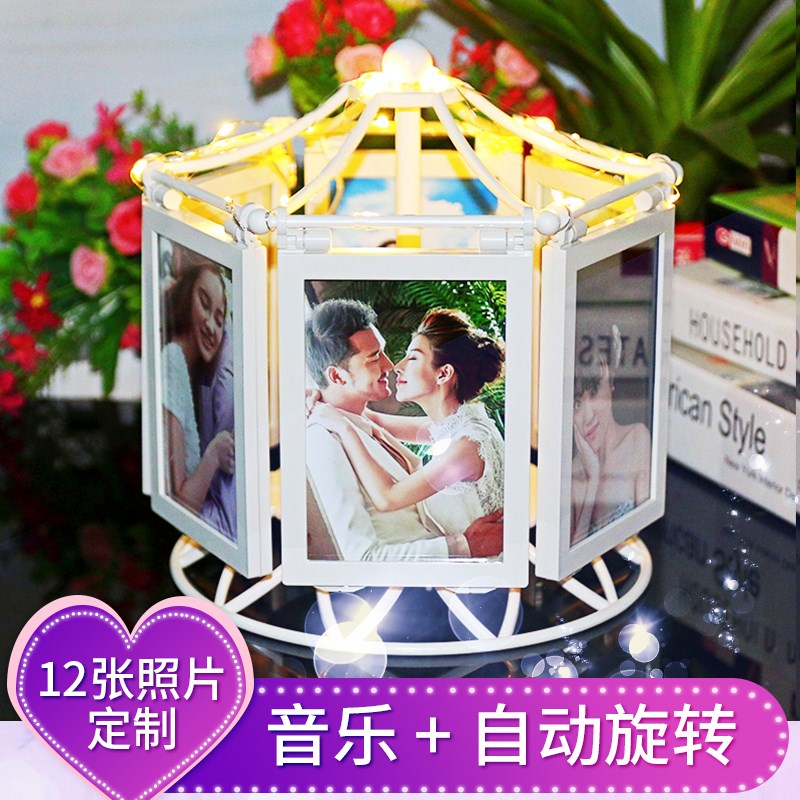 创意DIY手工相框摆台婚纱照结婚纪念日生日礼物女生|ruв категории персональные настройки/разработка услуг/DIY, ежедневно/украшения на заказ, рамка/рамка настройки - от Buy2taobao.com для оказания профессиональной услуги покупки агента Taobao