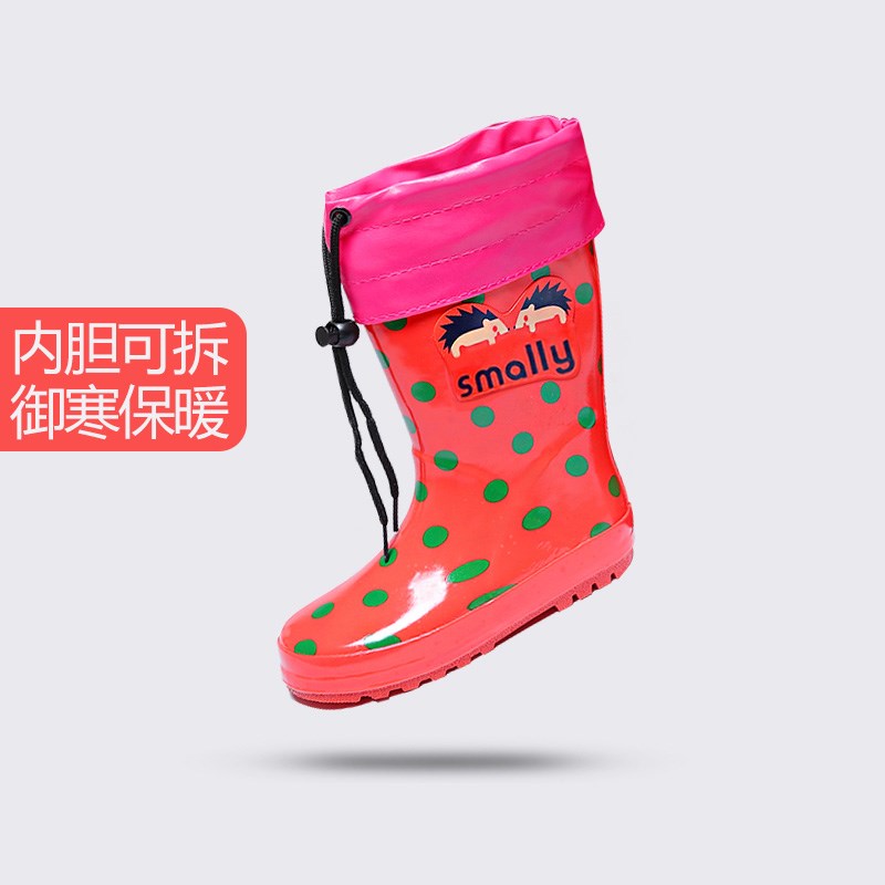 儿童雨鞋男童女童小学生幼儿园防滑橡胶中筒小孩雨靴宝宝加绒水鞋|ruв категории начало ежедневно, зонтик/дождь/дождь/водостойкость, калоши - от Buy2taobao.com для оказания профессиональной услуги покупки агента Taobao