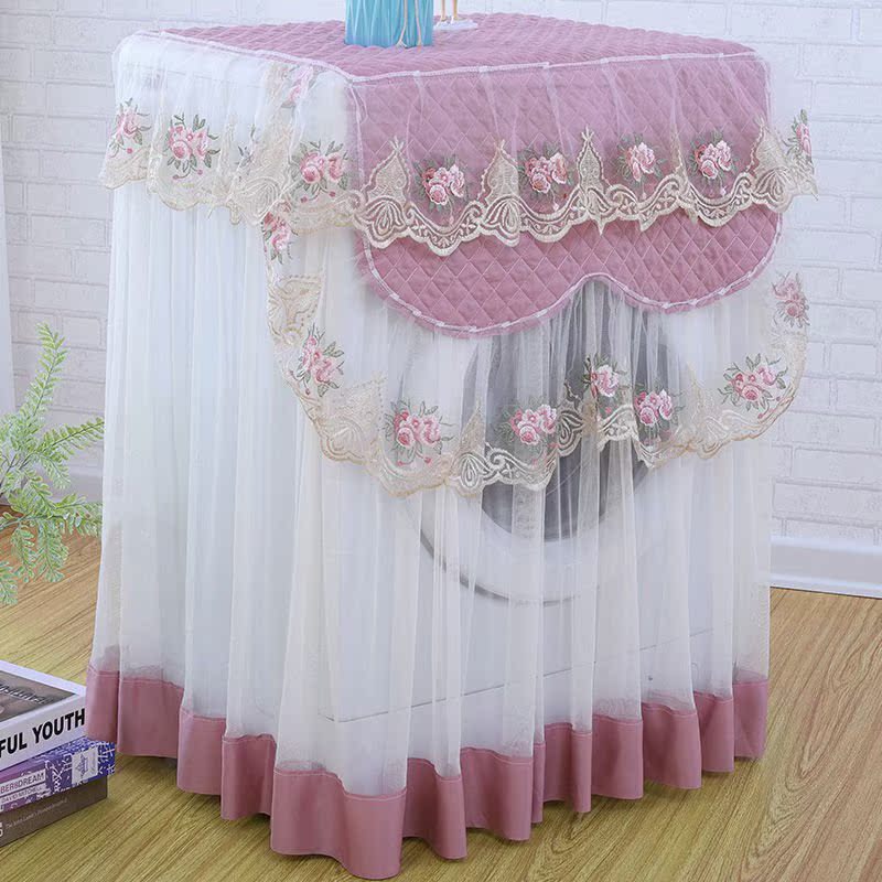 Fabric art Lace Washing machine dust cover Lace fold lace dustproof roller fully automatic currency Washing machine coverin the Home Fabric , Dust protection cover , Washing machine cover category - from Buy2taobao.com to provide professional Taobao agent buy service