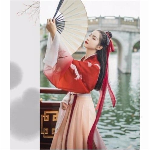 漢服女中學生超仙氣古裝齊腰襦裙廣袖春夏漢在類目 童裝/嬰兒裝/親子裝, 兒童旗袍/唐裝/民族服裝, 唐裝中 - 來自Buy2taobao.com提供專業的淘寶代購服務