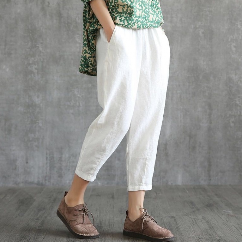 Cotton trousers women 2019 new pattern trousers student Easy Korean Edition Thin section Carrot pants Versatile Nine points Haren pantsin the Women's clothing/Boutique , Costume/National costume/Stage costumes , Costume/Chinese clothing , Pants category - from Buy2taobao.com to provide professional Taobao agent buy service