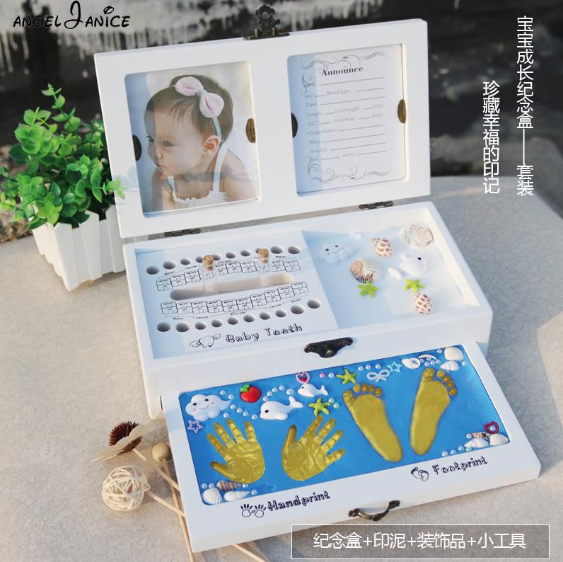 baby Birth Anniversary Hand footprints Keepsake newborn suit Indian baby Hand and foot prints Lanugo children full moonin the Toy/Childs/Puzzle/Building block/Model , Baby Souvenirs/Personalized Products , Hand footprints category - from Buy2taobao.com to provide professional Taobao agent buy service