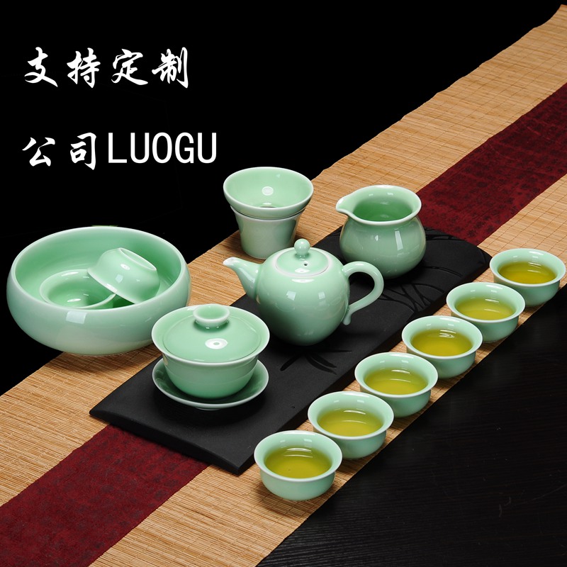 青瓷茶具套装 盖碗茶壶鱼杯套装 龙泉青瓷彩鲤鱼茶具套装 特惠在类目 餐饮具, 茶具, 功夫茶具中 - 来自Buy2taobao.com提供专业的淘宝代购服务