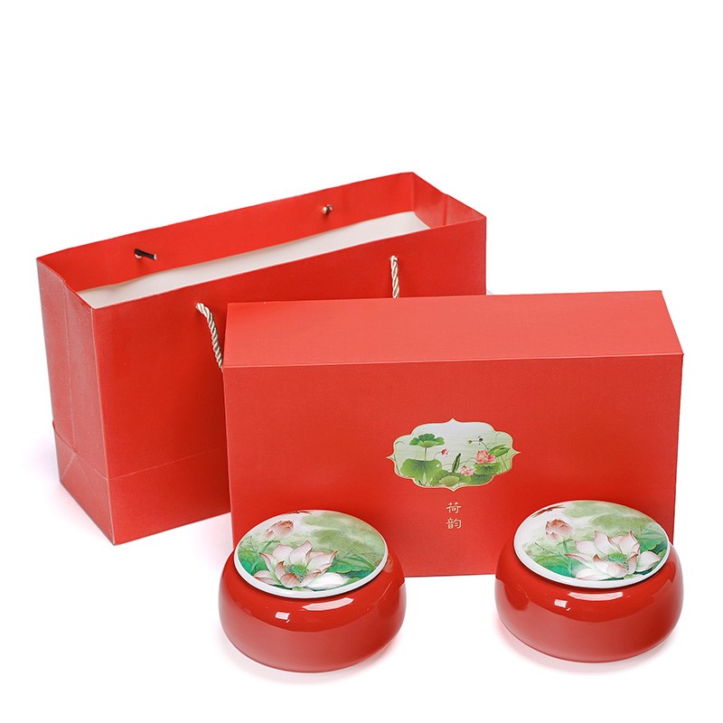 茶叶包装盒礼盒装定制空盒中号西湖龙井绿茶通用陶瓷密封罐茶叶罐|ruв категории посуда, чайный сервиз, чайница - от Buy2taobao.com для оказания профессиональной услуги покупки агента Taobao