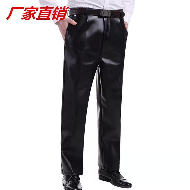Leather pants Leather pants Plush thickening Riding keep warm leisure time Leather pants Large Plush Leather pants Men's trousers Work pantsin the Men's clothing, Lederhosen category - from Buy2taobao.com to provide professional Taobao agent buy service