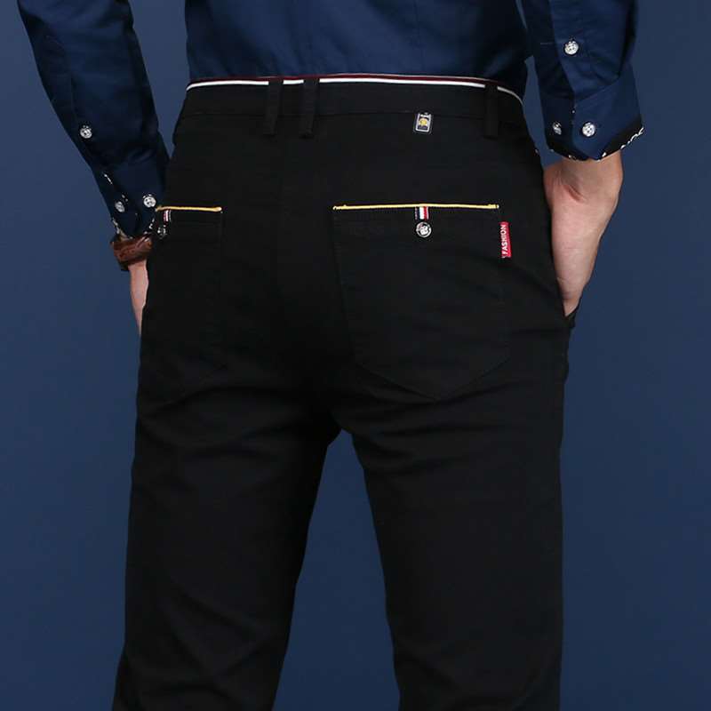 new pattern Elastic force Casual pants man spring and autumn Self cultivation Straight Easy business affairs trousers Spring Korean Edition Trend Versatilein the Men's clothing, Casual pants category - from Buy2taobao.com to provide professional Taobao agent buy service