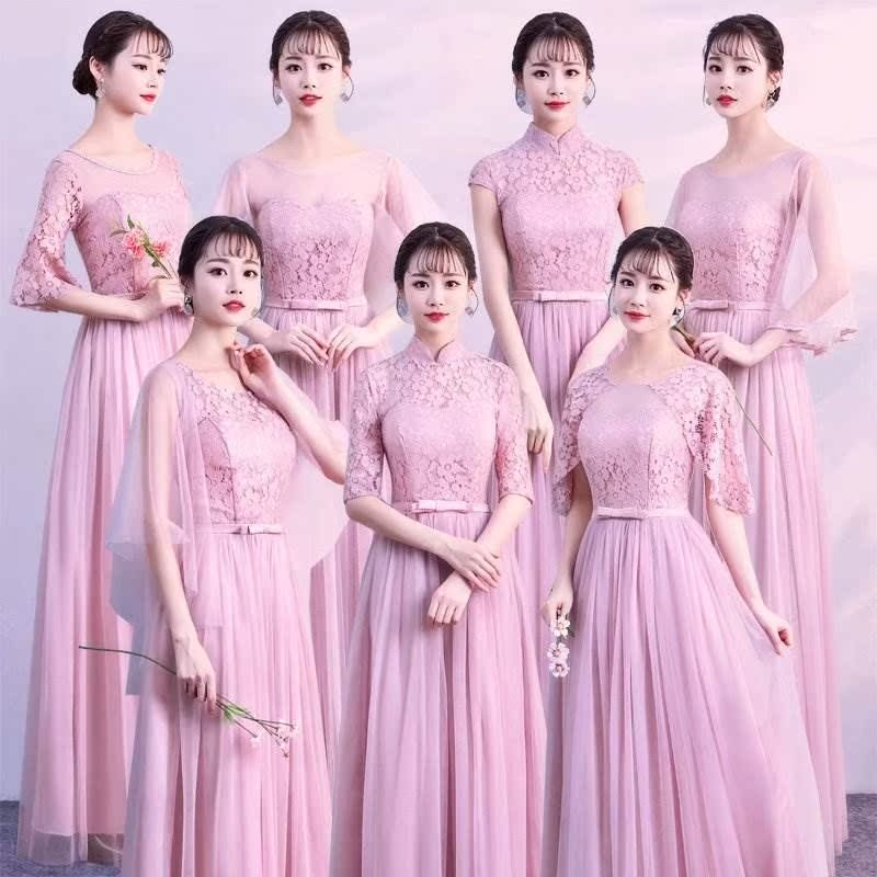 姐姐成年礼复古搭配服装婚礼闺蜜伴娘团礼服女2018新款演讲主持人|ruв категории Женская одежда, Cвадебные платья, платье/вечернее платье - от Buy2taobao.com для оказания профессиональной услуги покупки агента Taobao