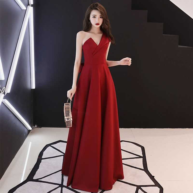 年會晚禮服微胖 氣質新娘敬酒服2018新款冬季紅色長款顯瘦性專用在類目 女裝/女士精品, 婚紗/旗袍/禮服, 禮服/晚裝中 - 來自Buy2taobao.com提供專業的淘寶代購服務