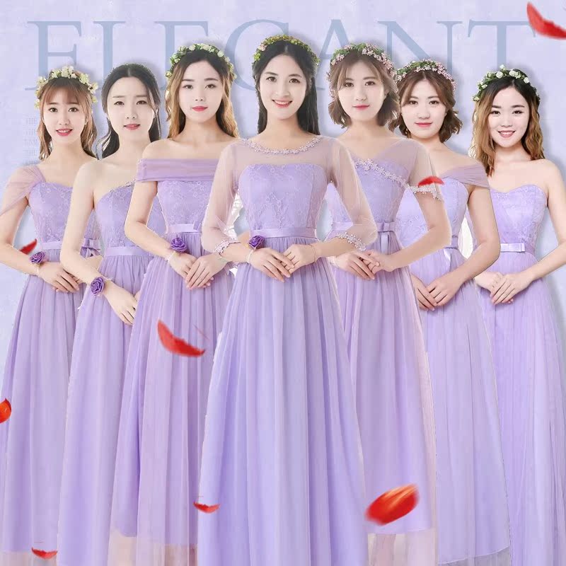 Bridesmaid dress woman 2018 new pattern have more cash than can be accounted for Korean Edition Large Sisters Bridesmaid Dresses Dress marry Party Small summerin the Women's clothing/Boutique , Wedding/Cheongsam/Formal dress , Formal dress/Evening category - from Buy2taobao.com to provide professional Taobao agent buy service