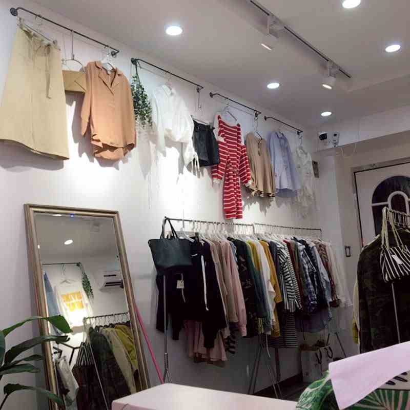 服装店装饰展示架子上墙金色正挂墙壁挂式衣服细杆挂钩挂衣架货架在类目 商业/办公家具, 服装店家具, 挂钩中 - 来自Buy2taobao.com提供专业的淘宝代购服务