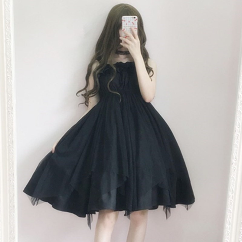 新品腰封女仆洛丽艺日常装松软黑暗系甜美哥特风软妹手袖纯色裙子在类目 模玩/动漫/周边/cos/桌游, Cosplay服饰/道具/服务, Cosplay女装中 - 来自Buy2taobao.com提供专业的淘宝代购服务