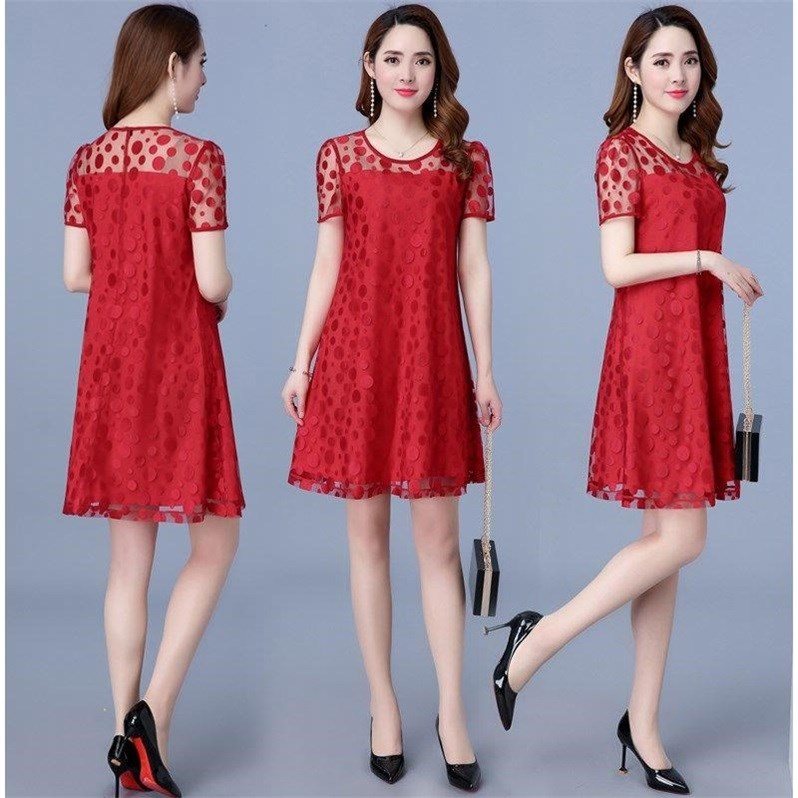 Chiffon Dress Summer wear 2018 new pattern Korean Edition Large Women's wear Fat sister fashion Jacquard weave Jacobs Show thinin the Outdoor/Mountaineer/Camping/Travel Goods , Outdoor clothing , Outdoor leisure clothes , Outdoor leisure clothing category - from Buy2taobao.com to provide professional Taobao agent buy service