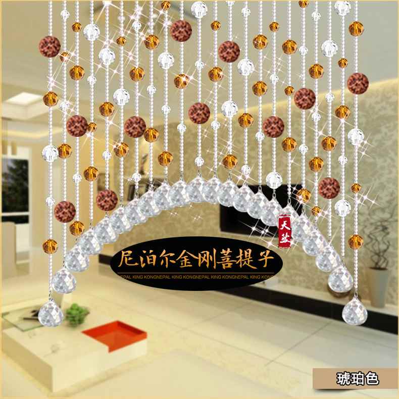 Champagne crystal bead curtains European style Partition curtain Bedroom Feng Shui door curtain Hanging curtain household Yilianyoumengin the Home Fabric , Curtains and curtain accessories , Curtain/Curtain category - from Buy2taobao.com to provide professional Taobao agent buy service