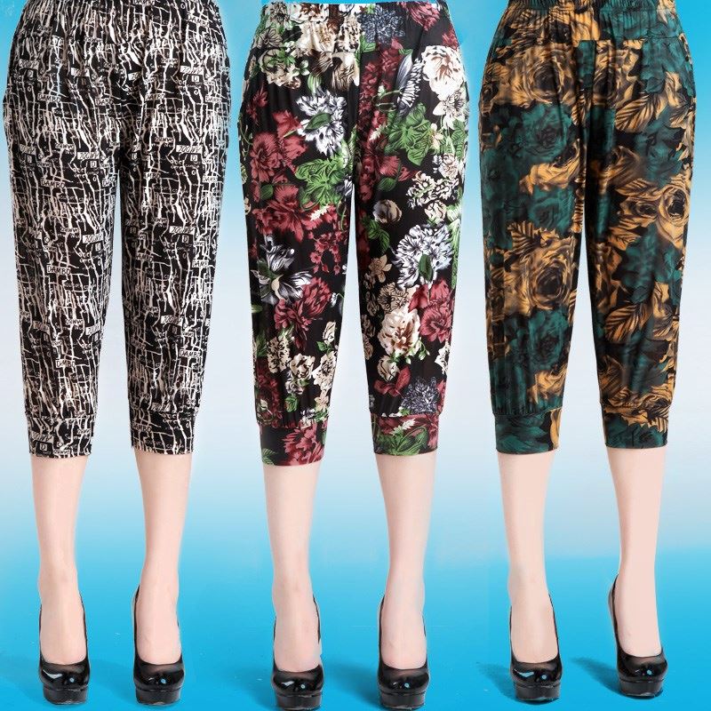 summer mom shorts Cropped Trousers Thin section fashion Middle aged women 7 points Riding breeches Easy Haren pantsin the Women's clothing/Boutique , Pants , Casual pants category - from Buy2taobao.com to provide professional Taobao agent buy service