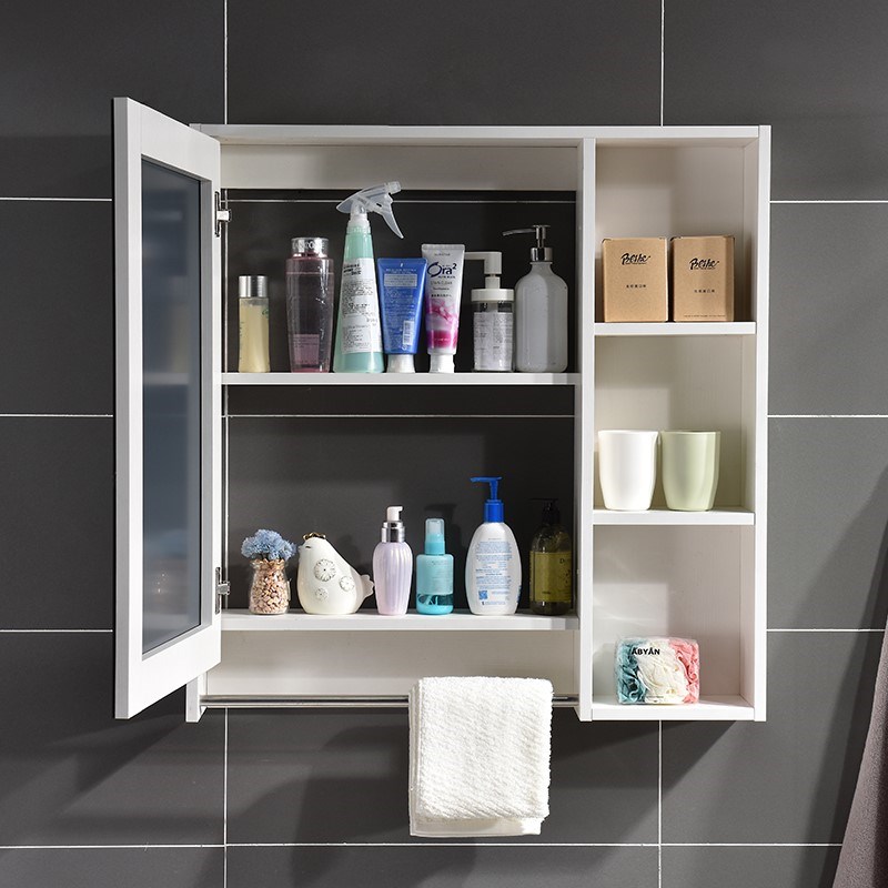 Wall hanging solid wood Mirror box Wall hanging mirror Shelf Restroom towel Mirror cabinet Shower Room TOILETin the Decoration main material , Toiletries , Bathroom Furniture , Bathroom mirror cabinet category - from Buy2taobao.com to provide professional Taobao agent buy service