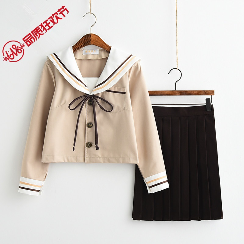 日系水手服春秋冬jk制服百褶裙校服學院風班服軟妹服女學生裝套裝在類目 女裝/女士精品, 套裝/學生校服/工作制服, 其它套裝中 - 來自Buy2taobao.com提供專業的淘寶代購服務