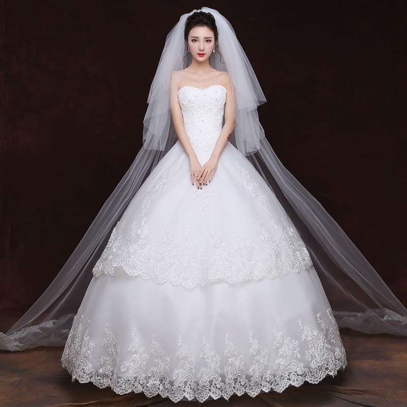 Bridal veil 2017 new pattern Korean Lace multi-storey 3 meters lengthen Tailing Ruansha marry Wedding dress Headdress have more cash than can be accounted forin the Accessories/Leather belt/Hat/Muffler , Wedding dress accessories , Veil category - from Buy2taobao.com to provide professional Taobao agent buy service