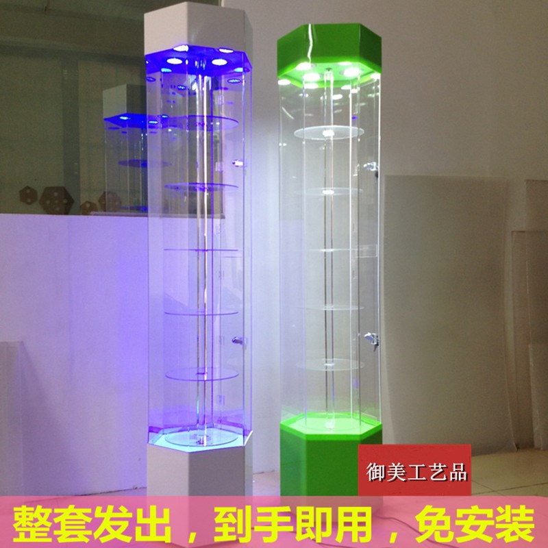 透明手機配件櫃辦珠寶首飾化妝産品牙科模型旋轉亞克力展示櫃玻璃在類目 商業/辦公傢俱, 貨架/展櫃, 精品展櫃/陳列櫃中 - 來自Buy2taobao.com提供專業的淘寶代購服務