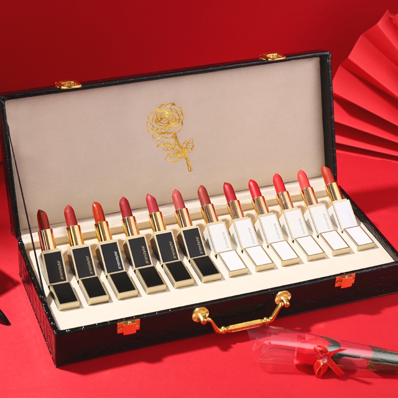 Audio network Same item Limited Gift box 520 Valentine's Day luxury Lipstick suit birthday gift Labial glaze suitin the Makeup/Perfume/Beauty tools , Lip Gloss/Gloss category - from Buy2taobao.com to provide professional Taobao agent buy service