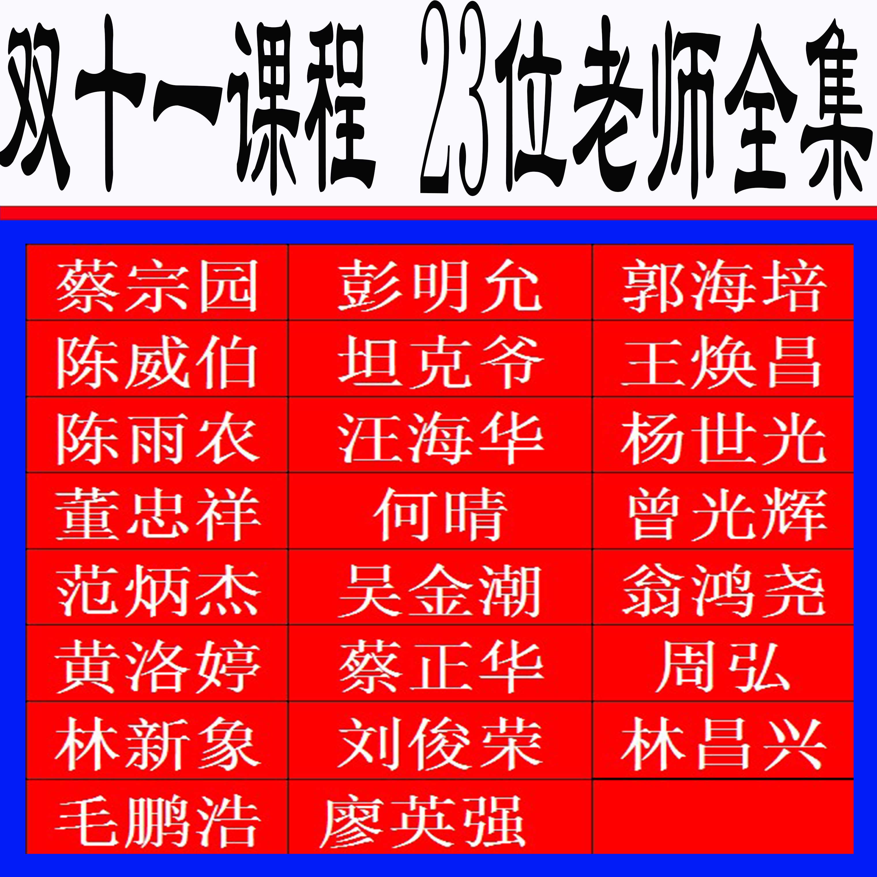 双十一23位老师郭海培廖英强吴金潮范炳杰毛鹏皓翁禾晴黄洛婷等等在类目 办公设备/耗材/相关服务, 服务类, 商务礼品个性定制服务中 - 来自Buy2taobao.com提供专业的淘宝代购服务