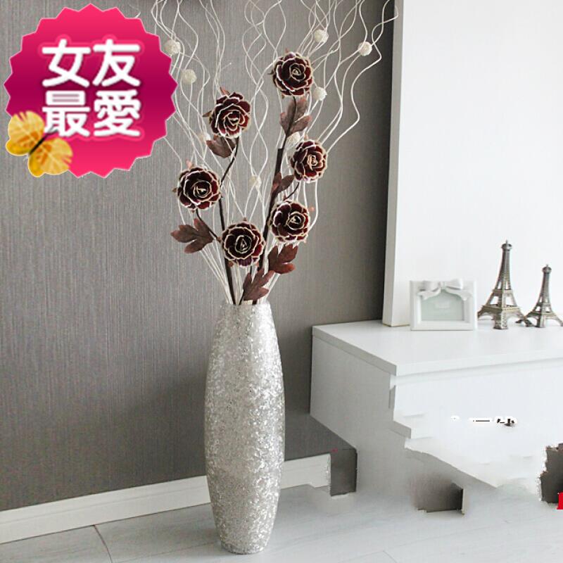 60 centimeter Glass Large vase Handmade flower 2 suit Modern simplicity Dried flowers Flower art to ground vasein the Home accessories , Vase/Flower/Artificial flowers/Imitation jewelry , Dried flowers/Petal/Dried package/Dry twigs category - from Buy2taobao.com to provide professional Taobao agent buy service