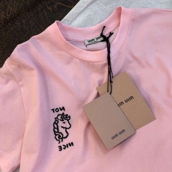 2019早春新款 粉色可爱独角兽 T恤 显白显瘦|msdalam kategori Butik wanita / wanita, baju-T - dari Buy2taobao.com untuk memberikan perkhidmatan ejen Taobao profesional membeli