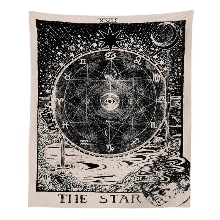 decorate sunlight star Moon Wall Qiangbu Tapestries bedroom a living room Background cloth tablecloth partition Retro Valancein the Home Fabric , Tapestry/Tapestry category - from Buy2taobao.com to provide professional Taobao agent buy service