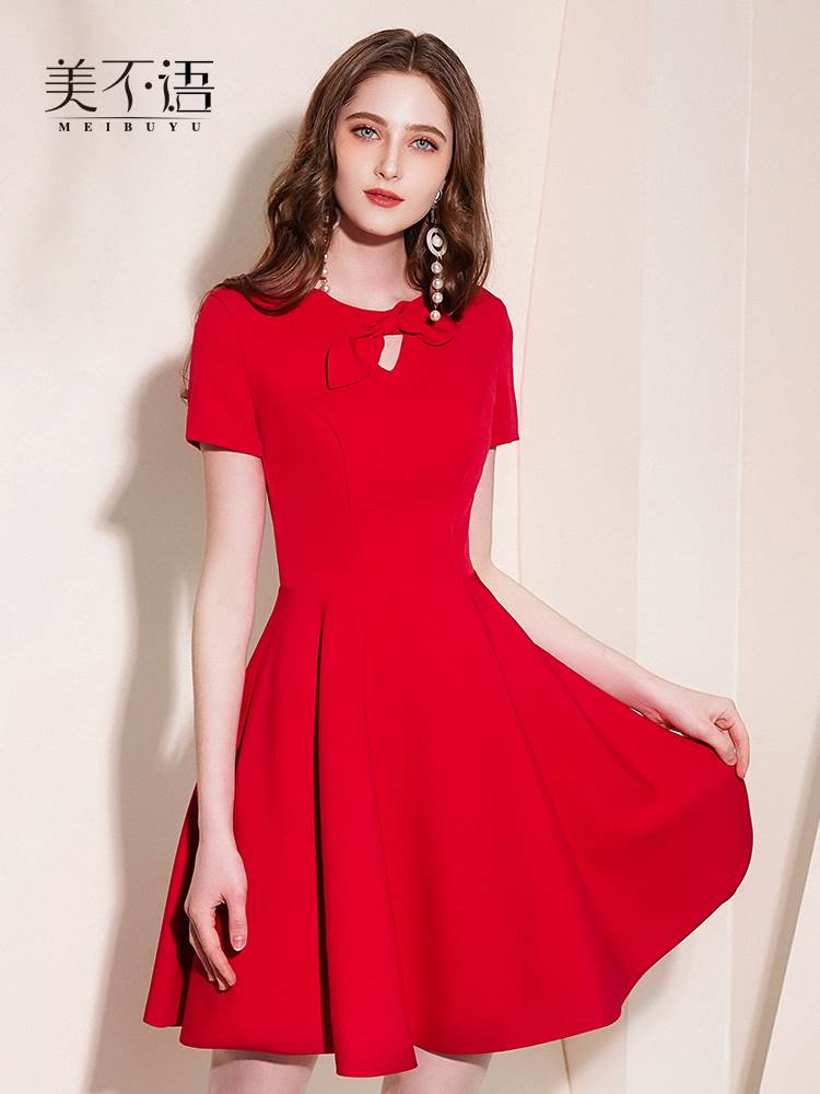 敬酒服新娘2019新款宴会派对订婚礼服短款显瘦红色洋装回门连衣裙|ruв категории Женская одежда, Cвадебные платья, платье/вечернее платье - от Buy2taobao.com для оказания профессиональной услуги покупки агента Taobao