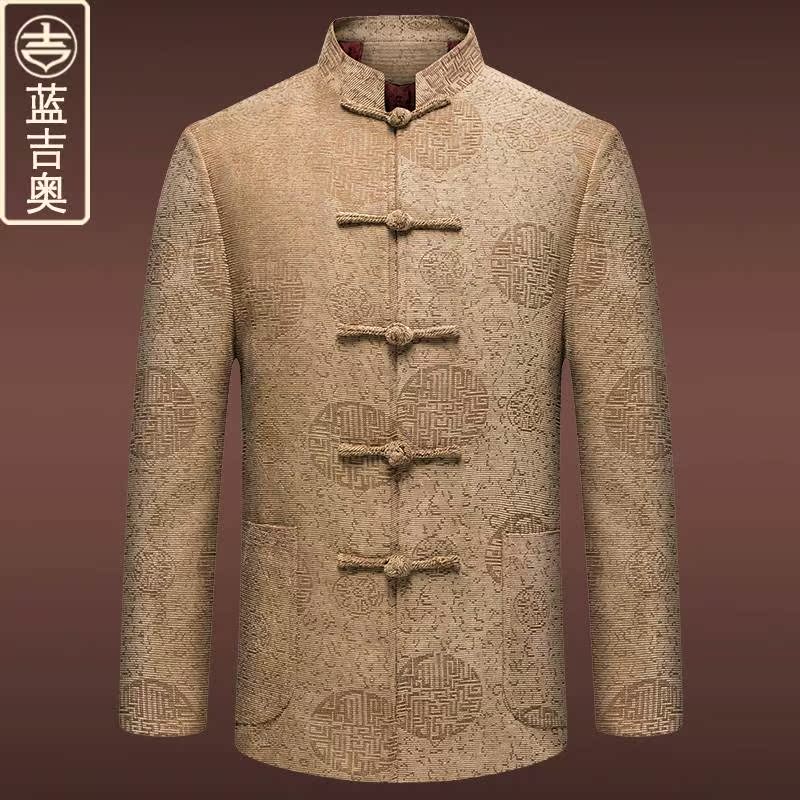 中老年人爷爷男老人中式中山装上衣唐装爸爸中年衣服装中国风外套|ruв категории Мужская одежда, национальная одежда - от Buy2taobao.com для оказания профессиональной услуги покупки агента Taobao