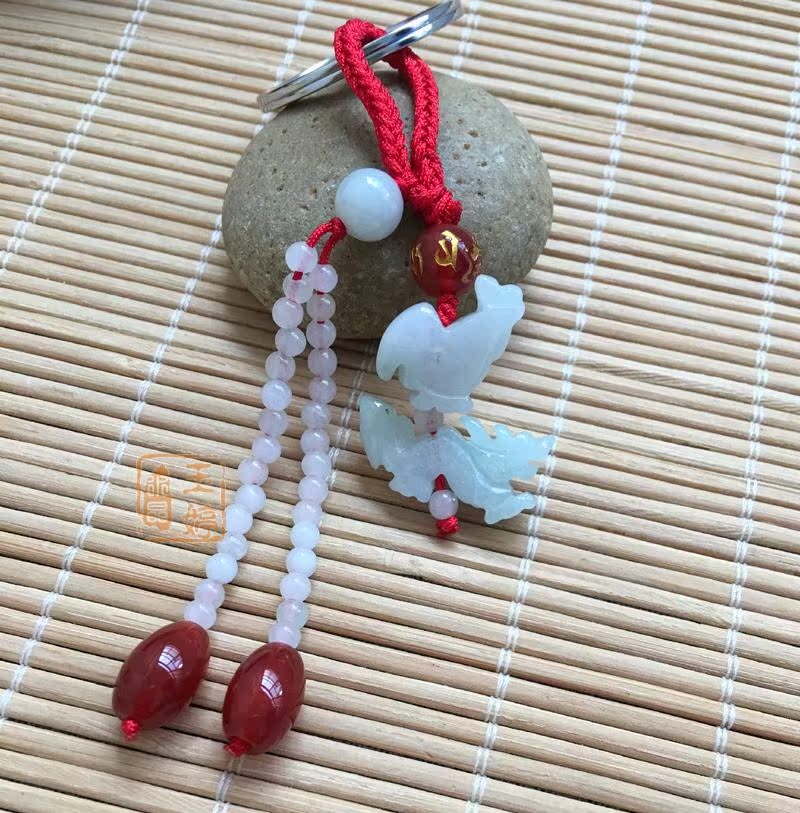 开光天然翡翠玉鸡龙钥匙扣 龙凤呈祥贵人钥匙扣 保平安钥匙扣六合在类目 汽车/用品/配件/改装, 汽车用品/内饰品, 驾车个人用品, 车用钥匙扣中 - 来自Buy2taobao.com提供专业的淘宝代购服务