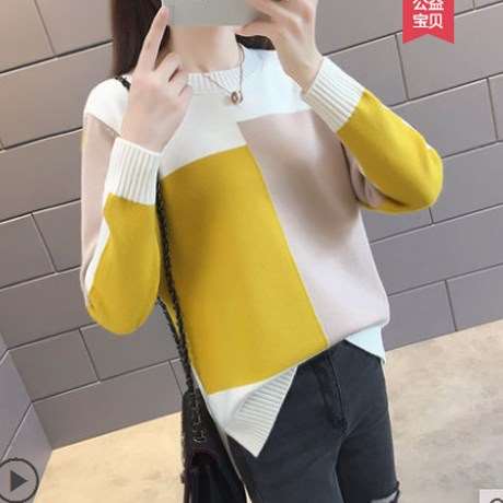 鑫源泉羊毛衫女短款2018新款秋冬韩版宽松百搭套头毛衣针织打底衫|ruв категории Женская одежда, свитер - от Buy2taobao.com для оказания профессиональной услуги покупки агента Taobao