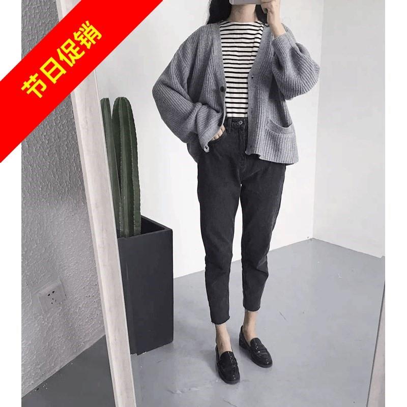 spring and autumn Straight trousers Broad leg Easy bf Jeans student black Versatile first love girl Korean Edition Smellin the Women's clothing/Boutique , Jeans category - from Buy2taobao.com to provide professional Taobao agent buy service