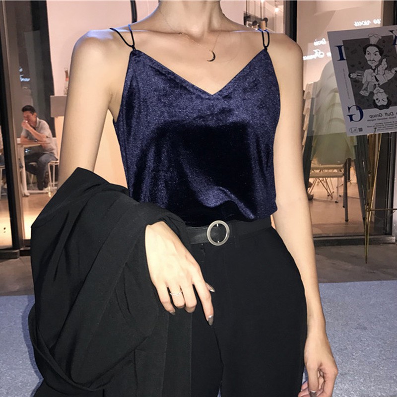 国际大牌欧诺唐狮2019春夏金丝绒吊带背心女外穿性感露后背交叉v|ruв категории Всё для беременных и кормящих, материнство, подтяжки/жилет - от Buy2taobao.com для оказания профессиональной услуги покупки агента Taobao