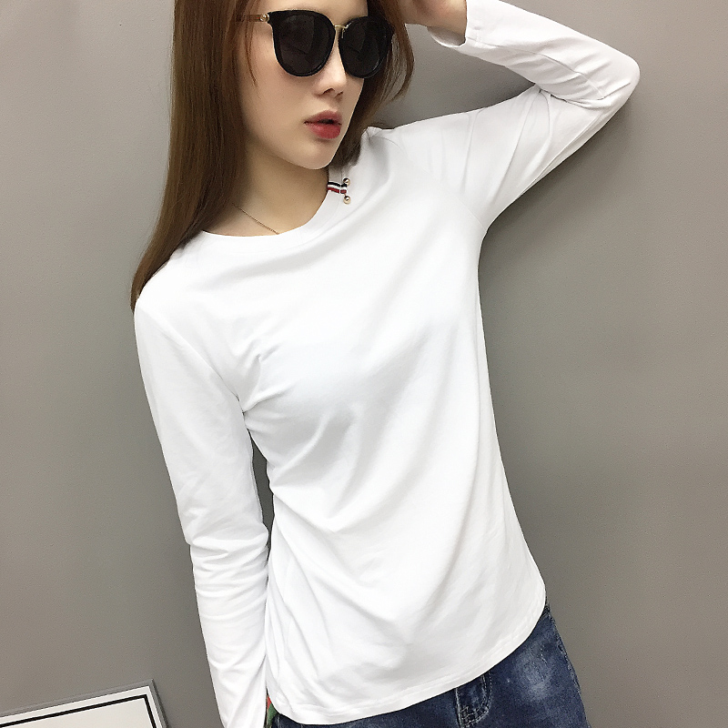 Yurakucho Women's wear 2019 new pattern Self cultivation T-shirts Long sleeve T-shirt white T-shirt Primerin the Maternity/Maternal supplies/Nutrition , Maternity , Other category - from Buy2taobao.com to provide professional Taobao agent buy service